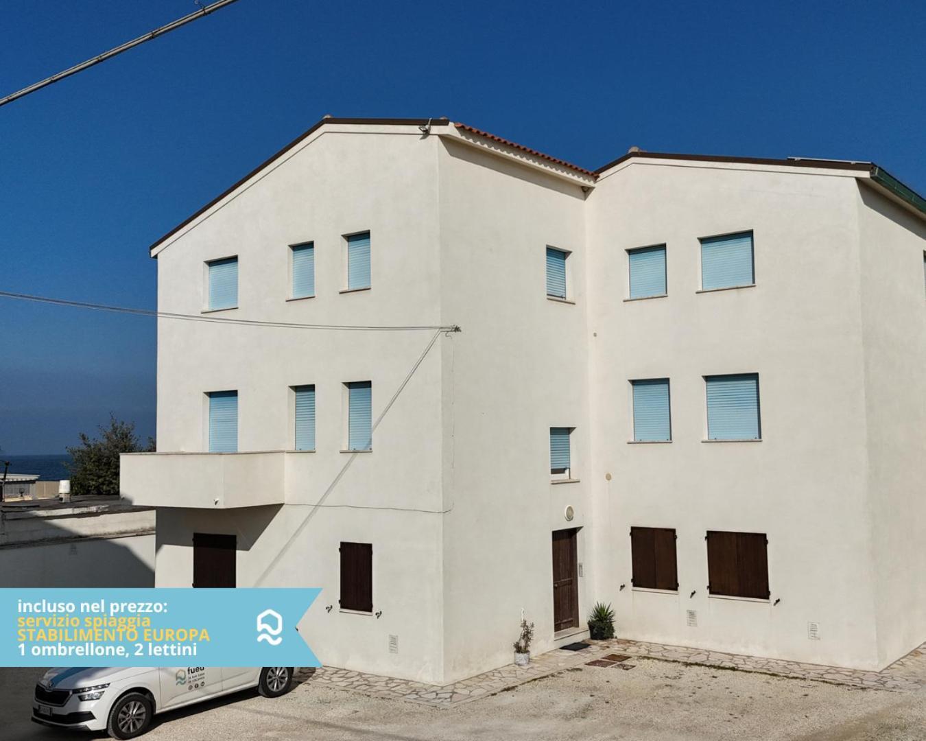 Rs321 - Marcelli, Trilocale Fronte Mare Con Spiaggia Inclusa Dış mekan fotoğraf